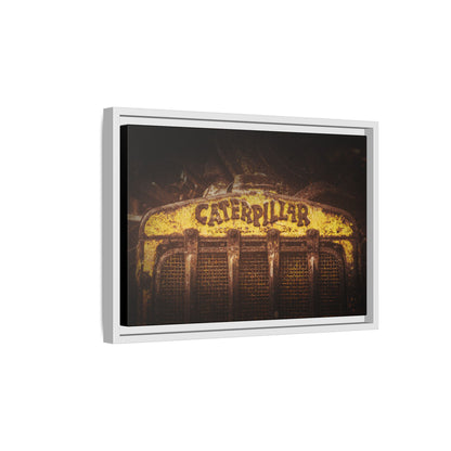 Weathered & Worn Vintage Crawler Grill | Framed Wall Art on Stretched Canvas