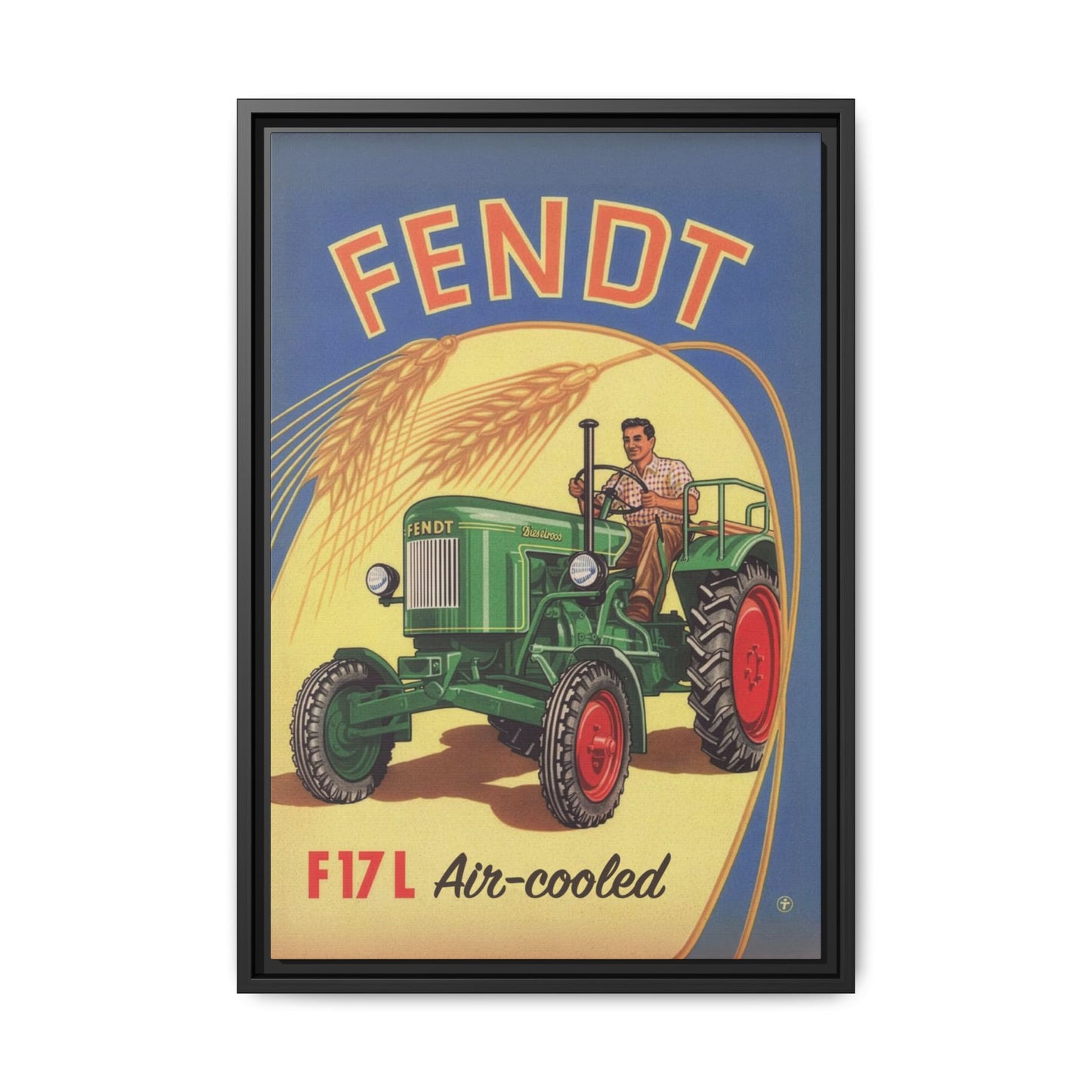 Vintage Fendt 12HP Advertisement | Wall Art on Framed Canvas