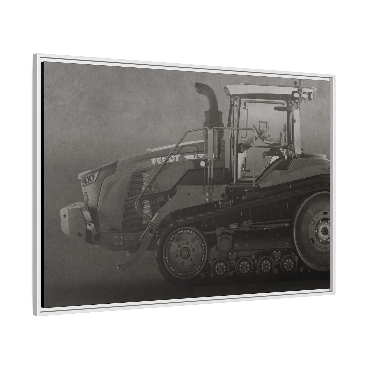 Fendt 110 Track Side View | Framed Photo Wall Art on Canvas
