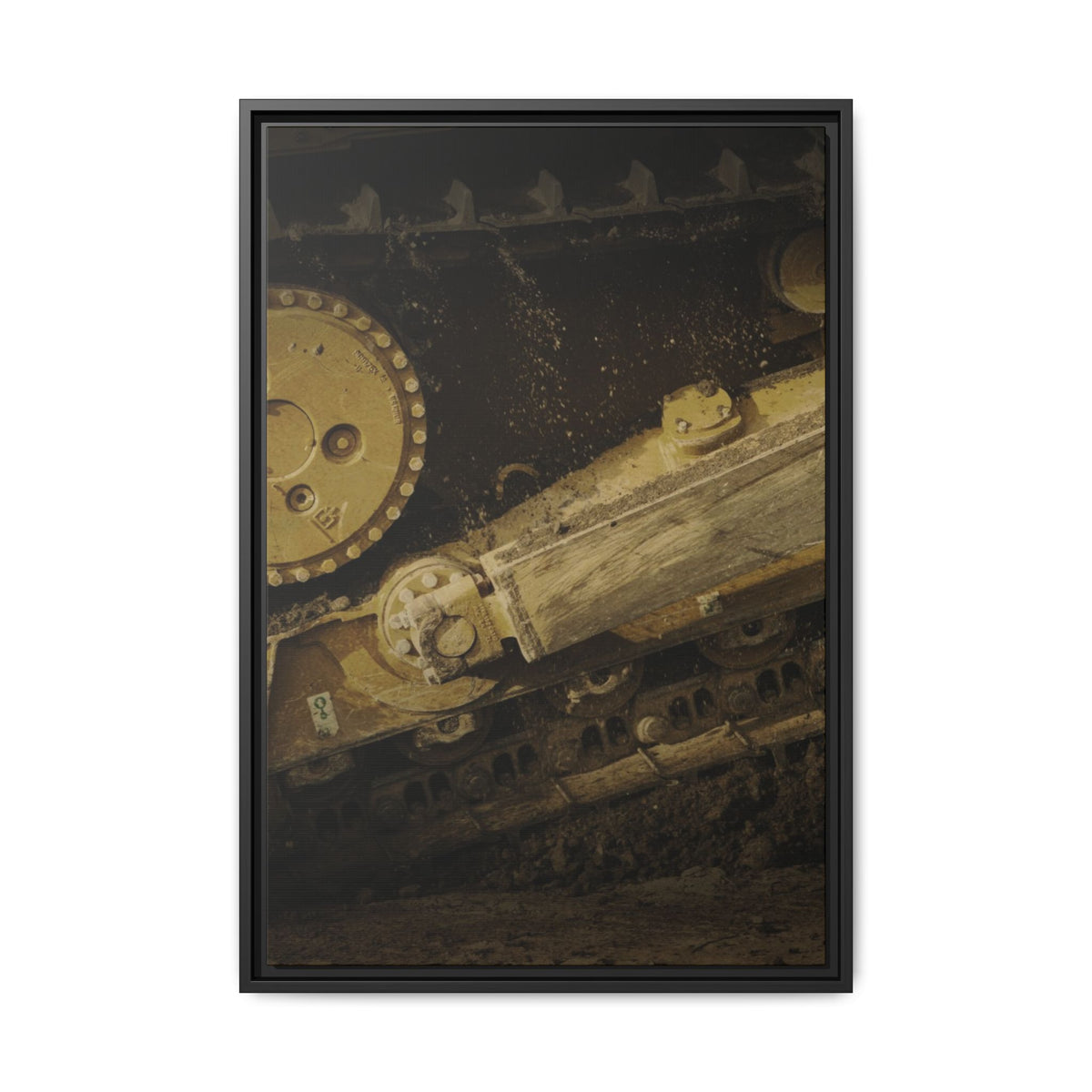 D6 Undercarriage Closeup Triptych| Framed | Right Panel