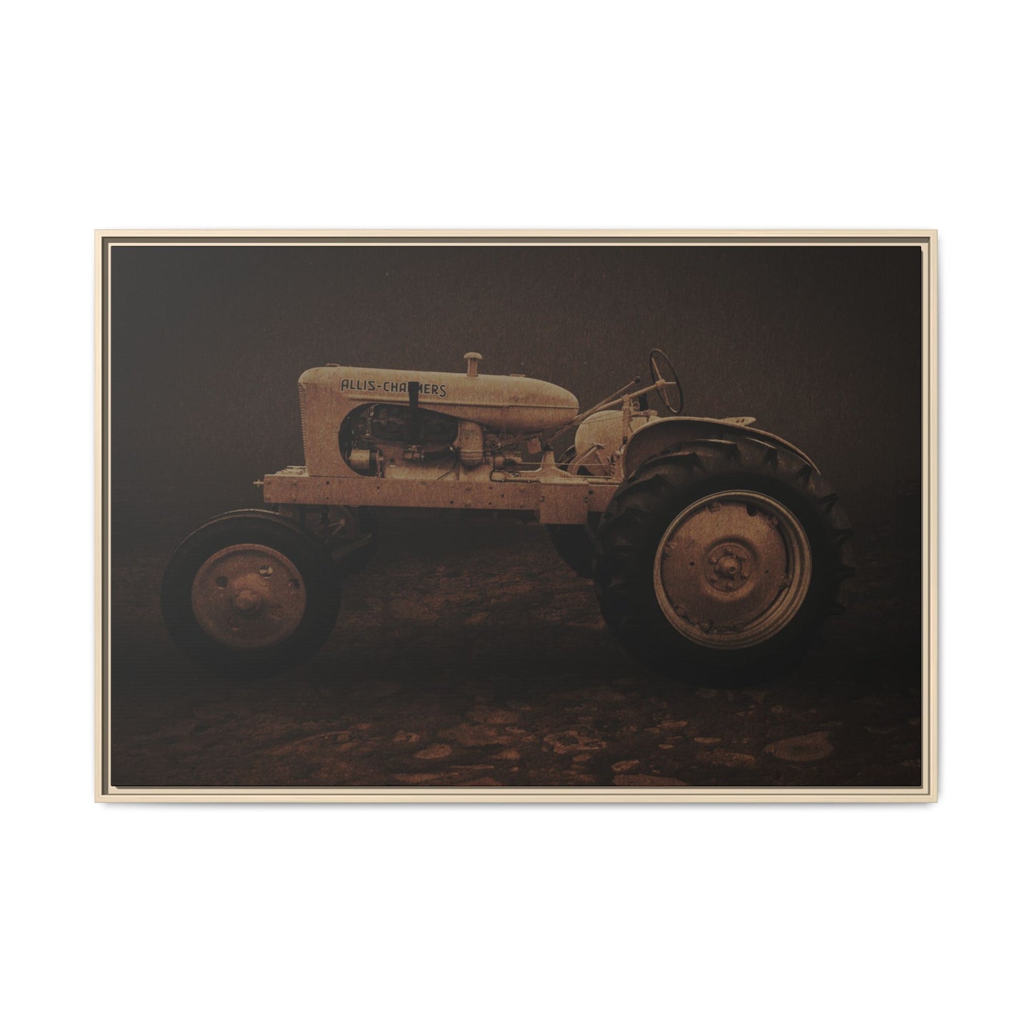 Vintage Allis Chalmers WC | Framed Wall Art on Stretched Canvas