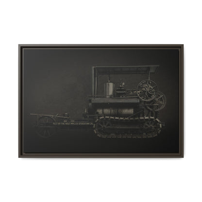 Vintage Holt Crawler Photo Wall Art on Canvas | Industrial Artwork