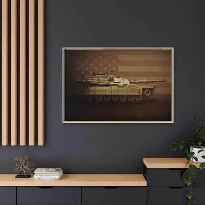 Abrams M1 Tank | Framed Wall Art on Stretched Canvas