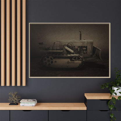 Vintage John Deere MC | Framed Wall Art on Stretched Canvas