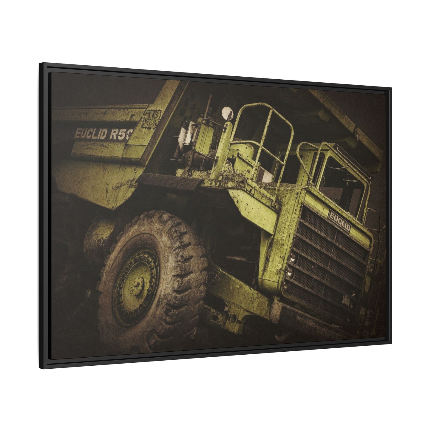 Classic Euclid Hauler Action | Framed Wall Art on Stretched Canvas