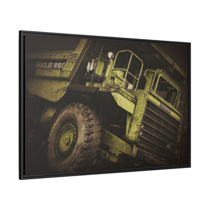 Classic Euclid Hauler Action | Framed Wall Art on Stretched Canvas