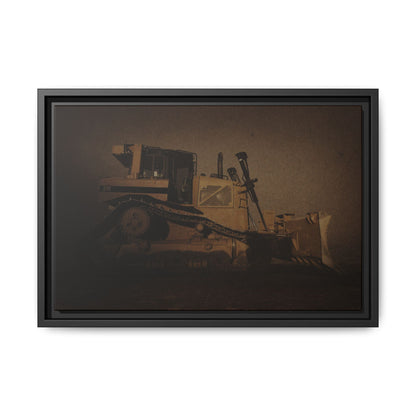 D8 Classic 90's Dozer | Framed Wall Art on Stretched Canvas