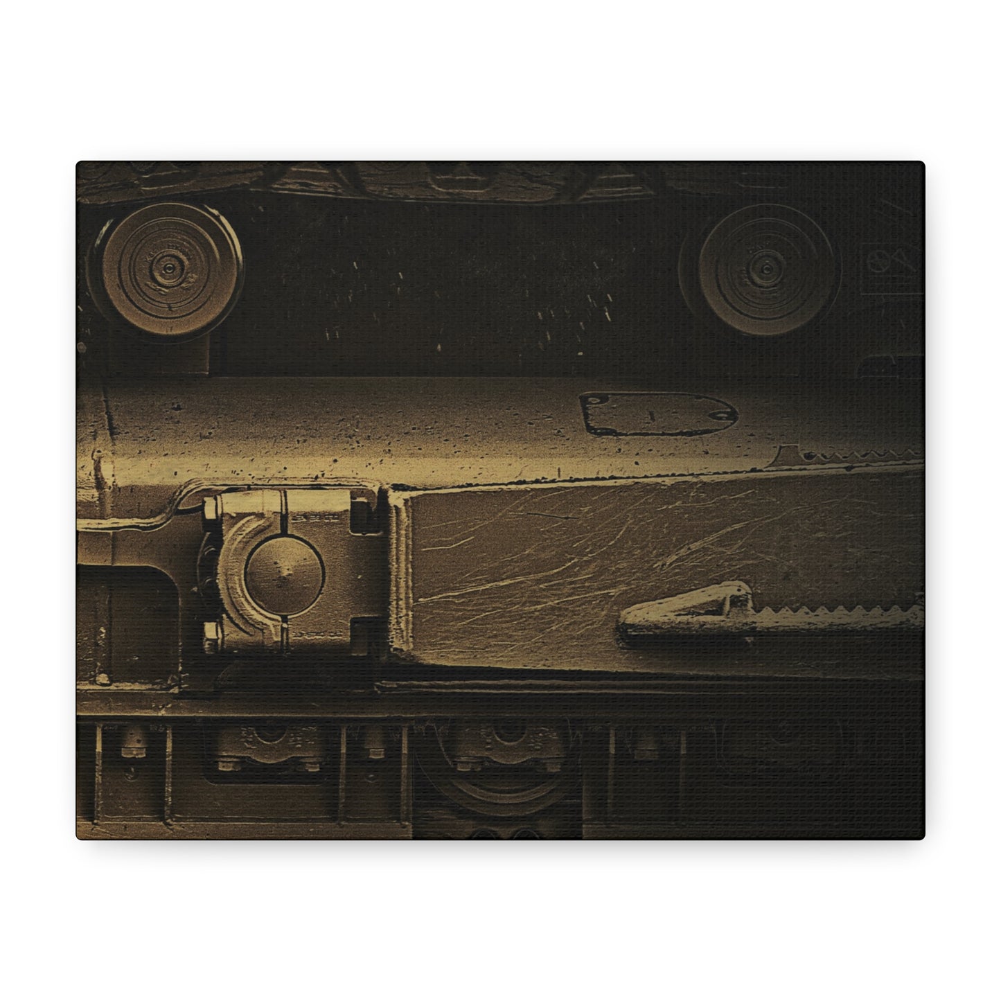 Dramatic Undercarriage Track Right | Stretched Canvas Wall Art | Unframed