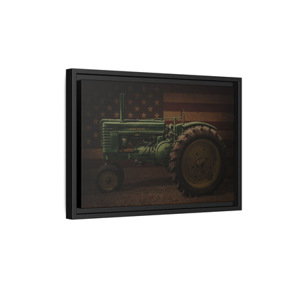Patriotic John Deere Model G Tractor | Framed Wall Art on Stretched Canvas