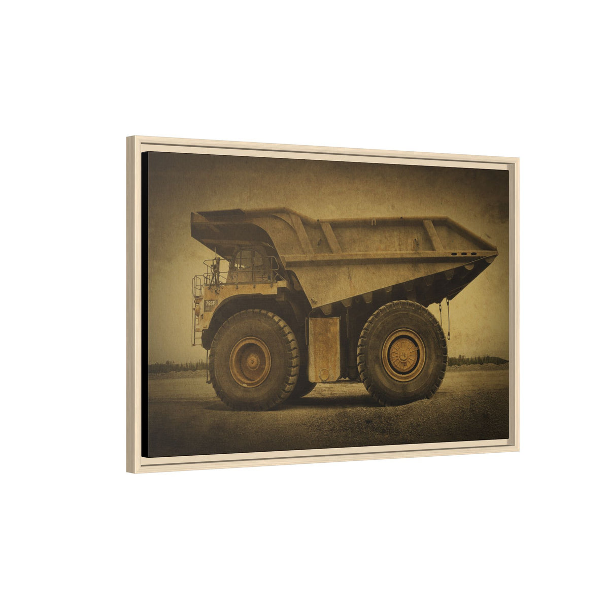 Big Wheel 795 Hauler Photo Art on Framed Canvas