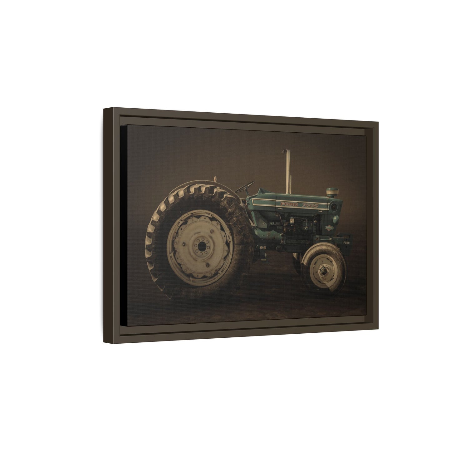 Classic Ford 7000 Tractor Photo Wall Art | Framed Stretched Canvas