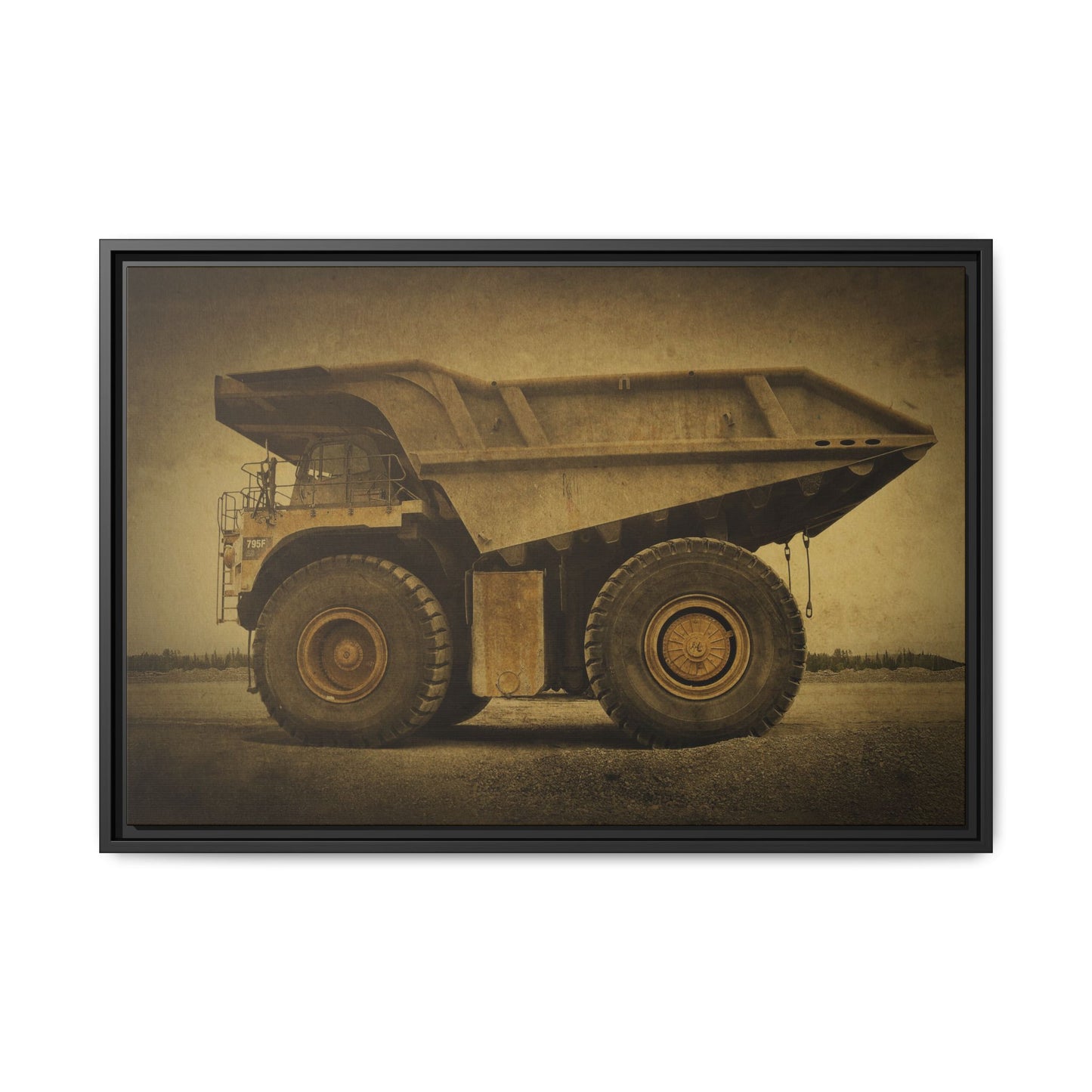 Big Wheel 795 Hauler Photo Art on Framed Canvas