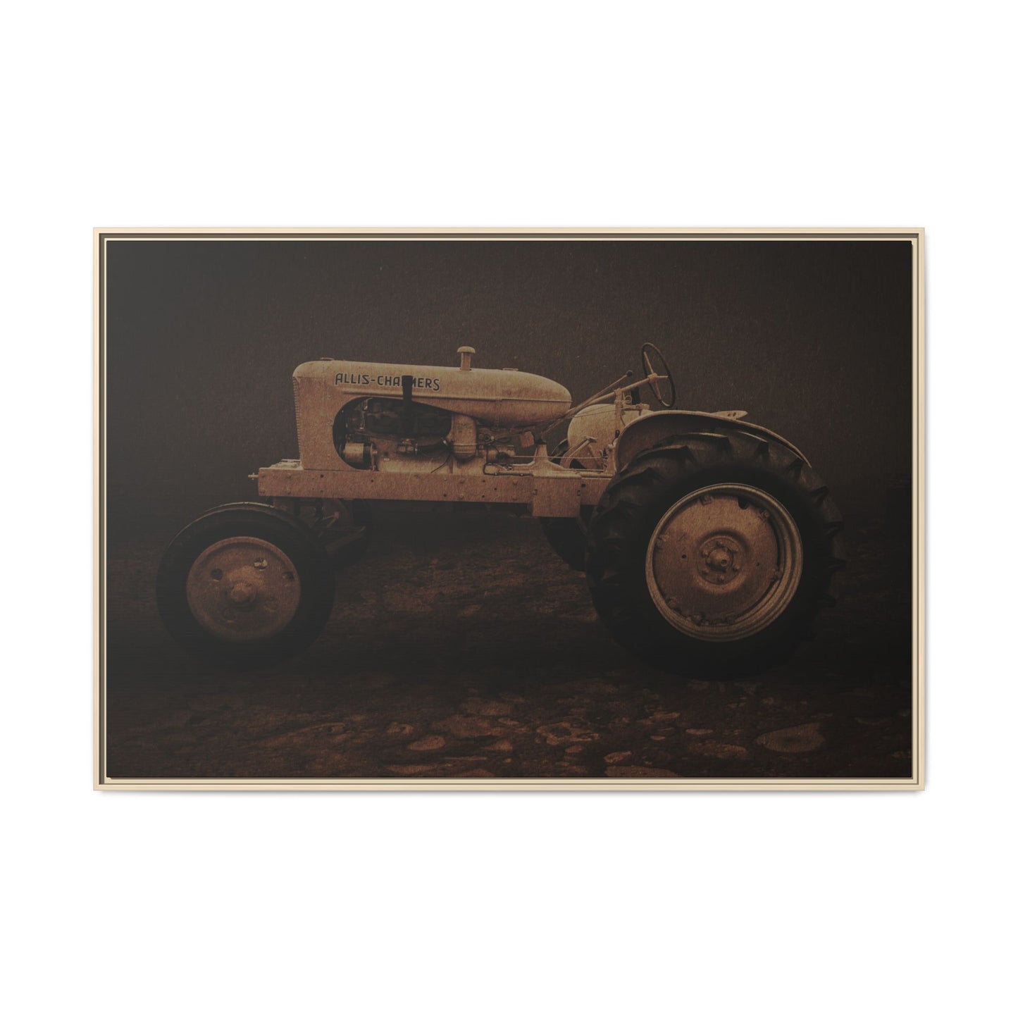 Vintage Allis Chalmers WC | Framed Wall Art on Stretched Canvas
