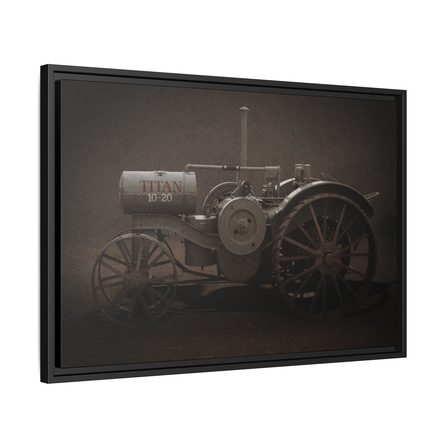 Vintage International Titan 10-20 Tractor | Framed Wall Art on Stretched Canvas