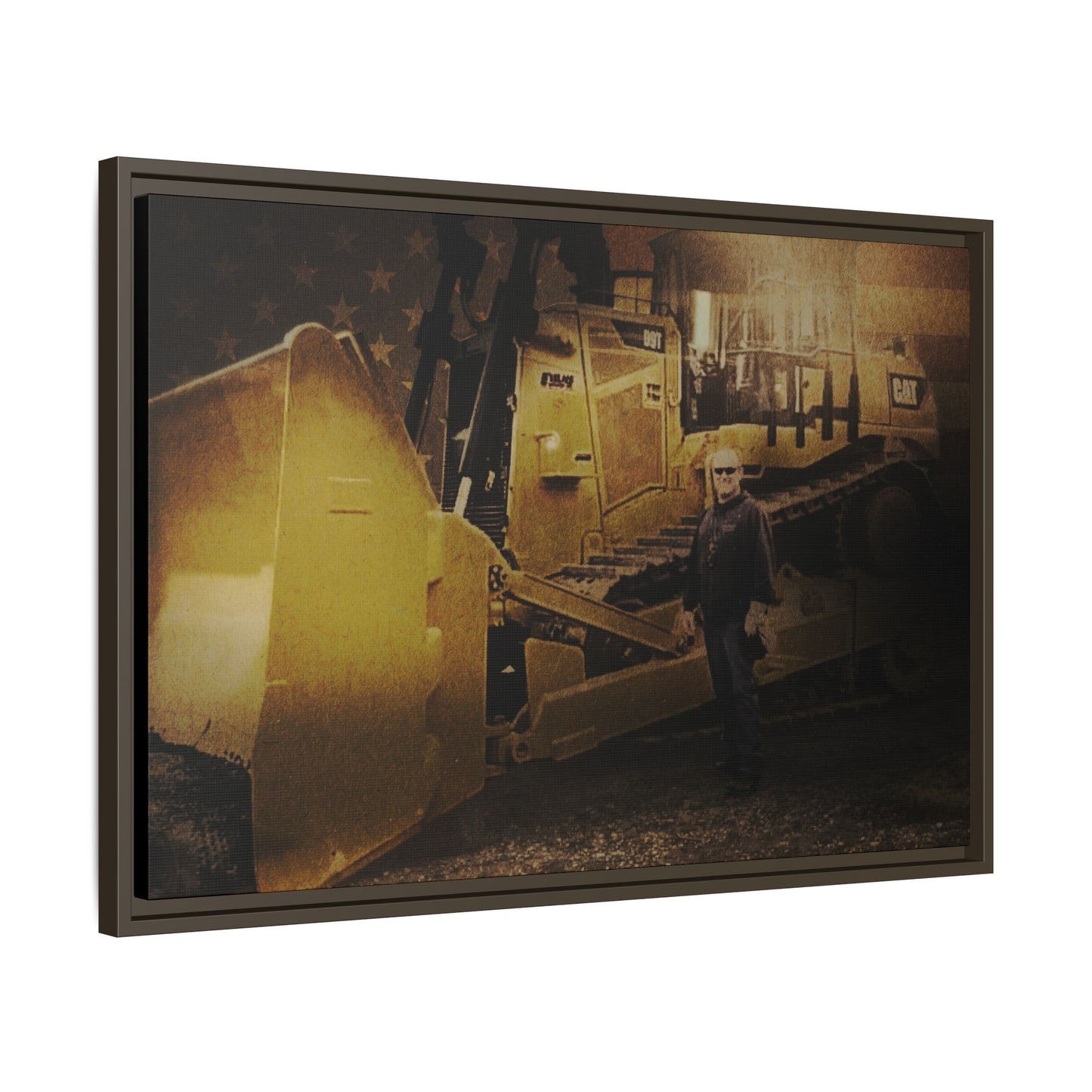 Personalized - Shane Todd - D9T Dozer | Photo Wall Art on Framed Canvas