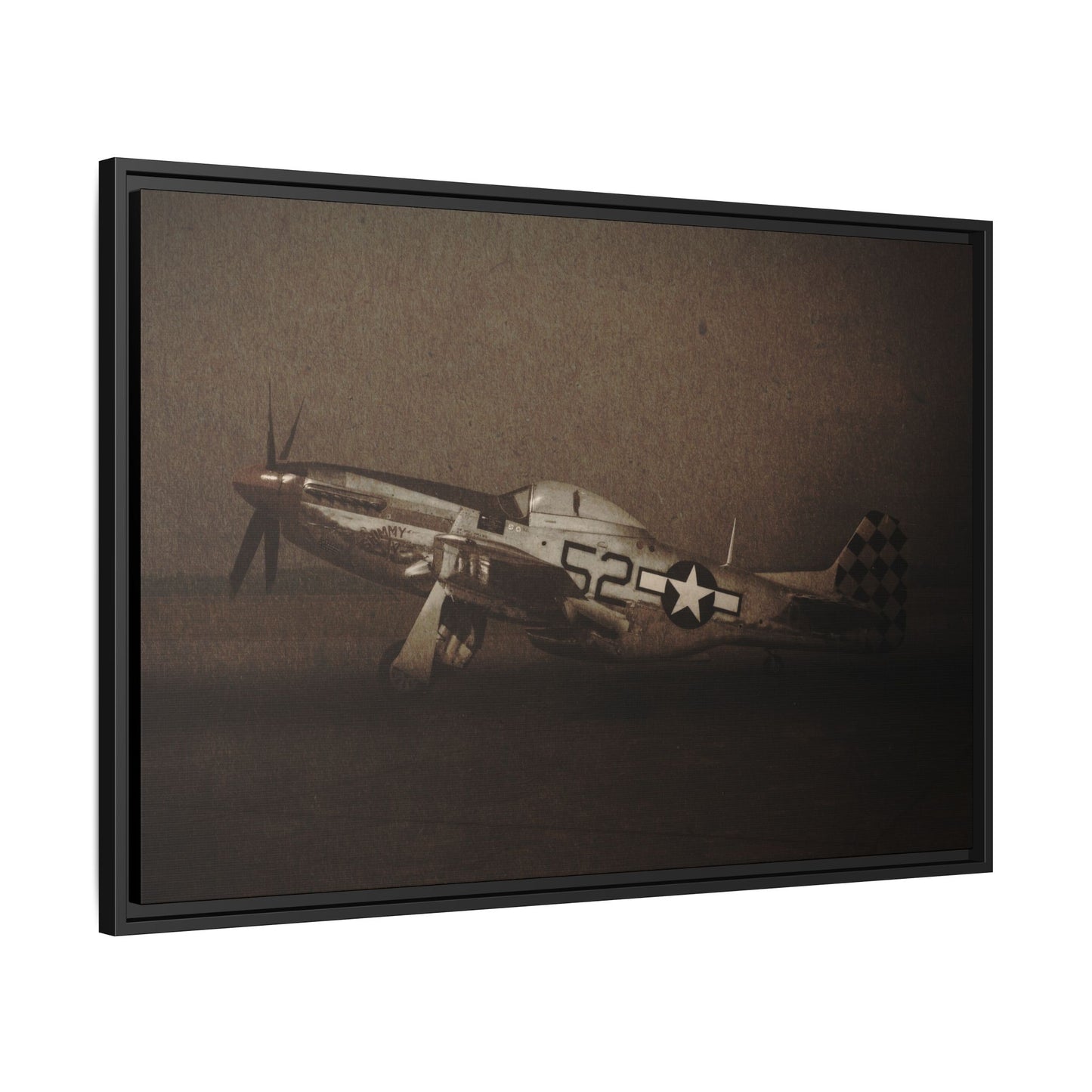 P-51 MUSTANG | Framed Wall Art on Stretched Canvas
