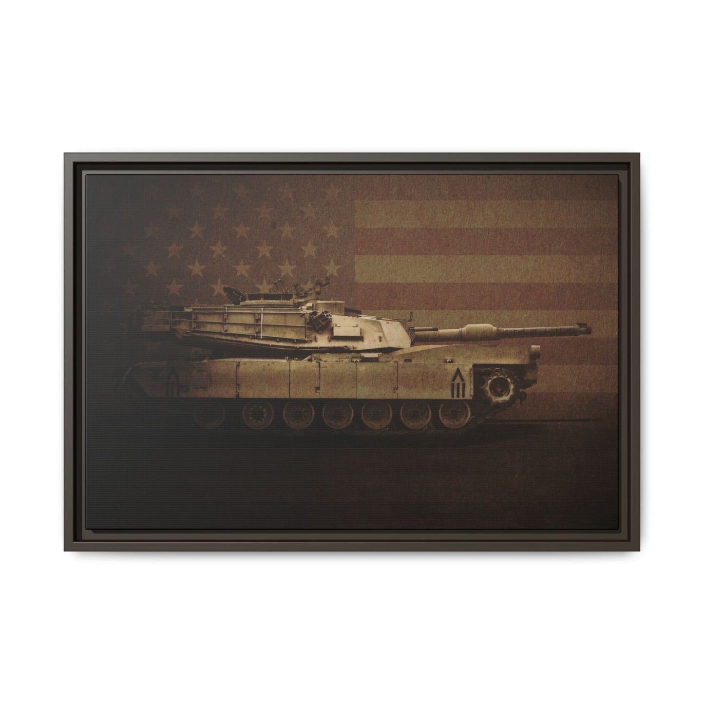 Abrams M1 Tank | Framed Wall Art on Stretched Canvas