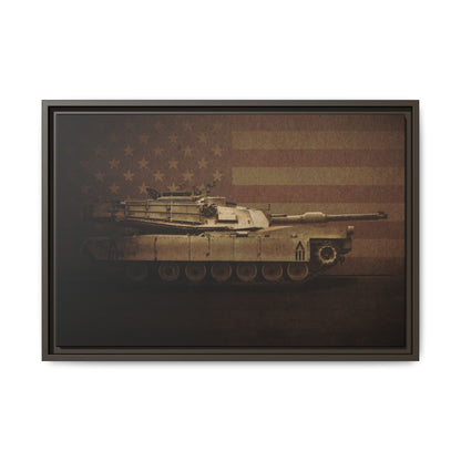 Abrams M1 Tank | Framed Wall Art on Stretched Canvas