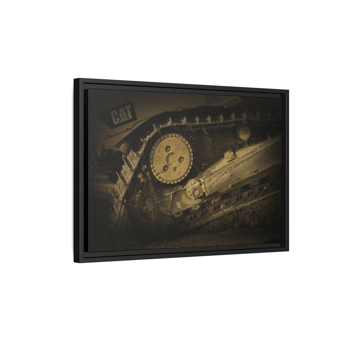 Dozer Track Detail | Photo Art on Framed Canvas