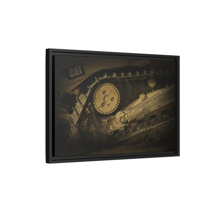 Dozer Track Detail | Photo Art on Framed Canvas