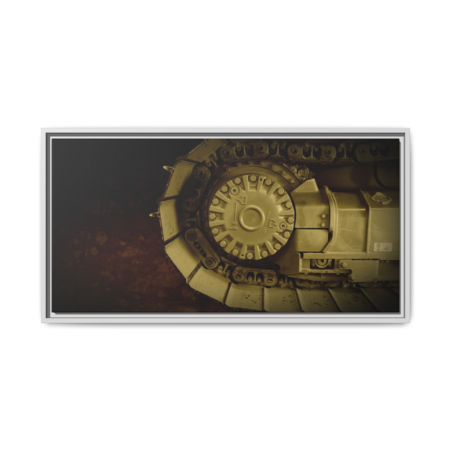 Dramatic Dozer Tracks | Photo Wall Art on Canvas