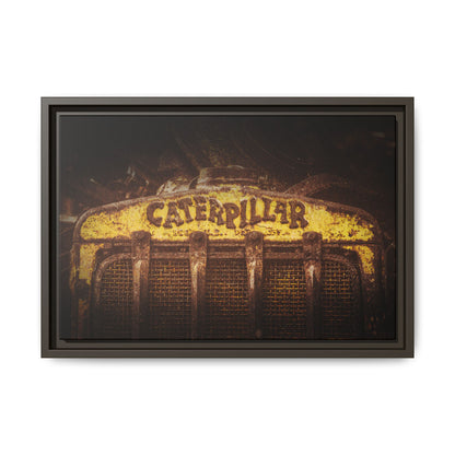Weathered & Worn Vintage Crawler Grill | Framed Wall Art on Stretched Canvas