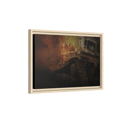 D10 Dramatic Dozer | Framed Wall Art on Stretched Canvas