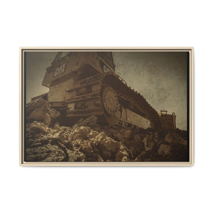 D5K2 Top of the Hill Dozer  | Photo Art on Framed Canvas