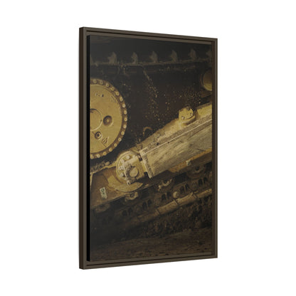 D6 Undercarriage Closeup Triptych| Framed | Right Panel