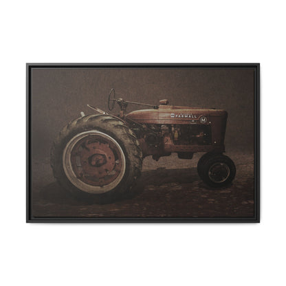 Vintage Farmall M Tractor | Framed Wall Art on Stretched Canvas