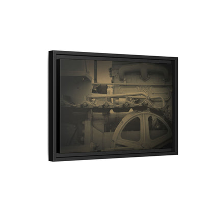 Vintage Track Detail | Framed Wall Art on Stretched Canvas