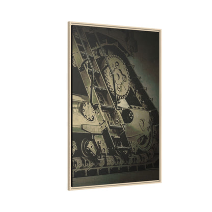 D11 Track Action | Triptych | Right Panel | Framed