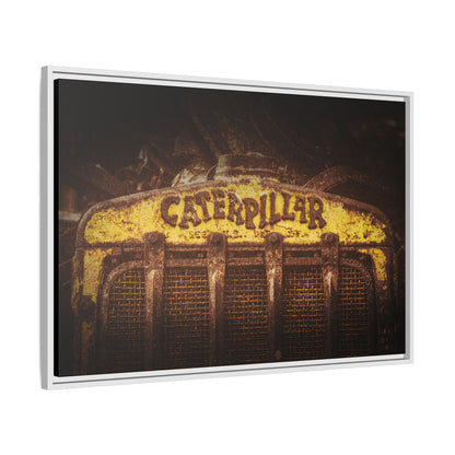 Weathered & Worn Vintage Crawler Grill | Framed Wall Art on Stretched Canvas