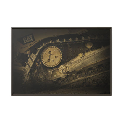 Dozer Track Detail | Photo Art on Framed Canvas