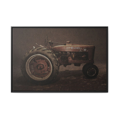 Vintage Farmall M Tractor | Framed Wall Art on Stretched Canvas