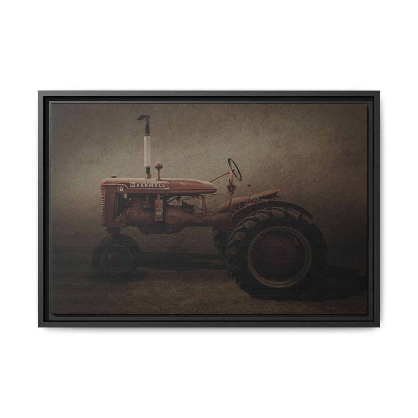 Vintage Farmall Model B Tractor | Framed Wall Art on Stretched Canvas