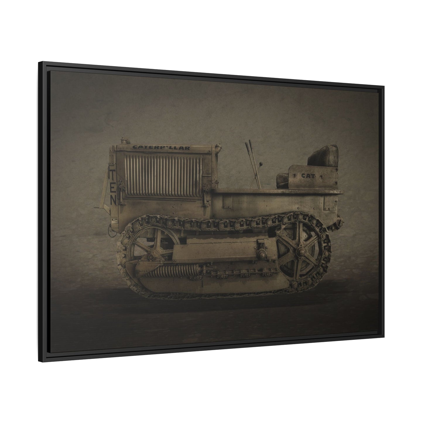 Vintage Crawler 10 'TEN' Tractor | Photo Wall Art on Framed Canvas