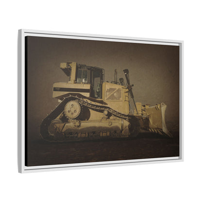 D8 Classic 90's Dozer | Framed Wall Art on Stretched Canvas