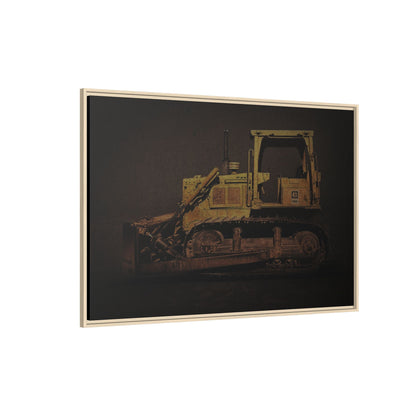 Classic D6D Dozer | Framed Wall Art on Stretched Canvas