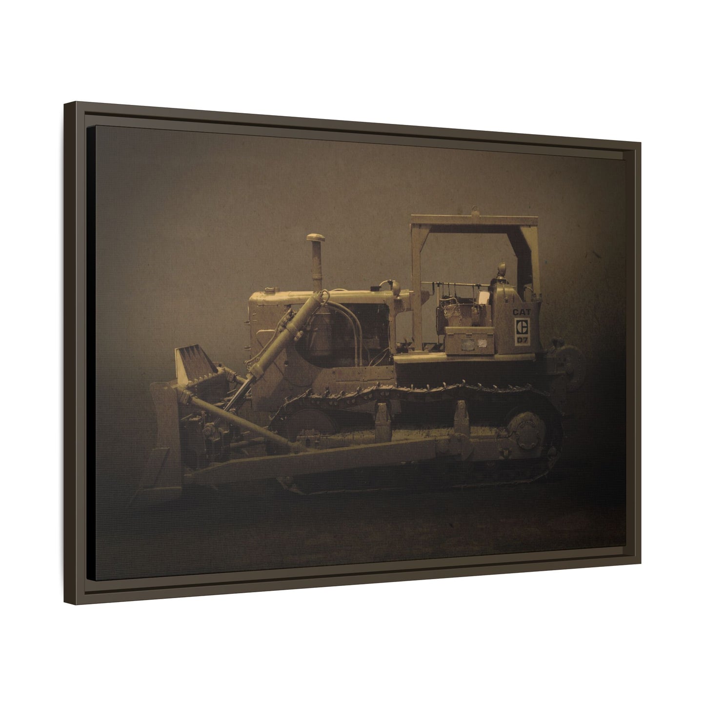 Classic D7 Dozer | Framed Wall Art on Stretched Canvas