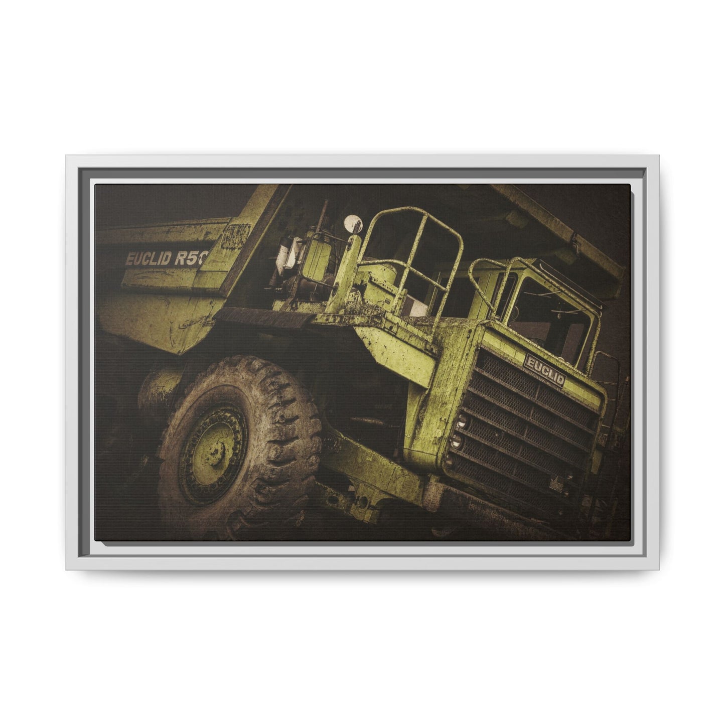 Classic Euclid Hauler Action | Framed Wall Art on Stretched Canvas