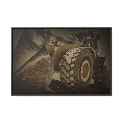 Big Bucket Loader | Framed Wall Art on Stretched Canvas