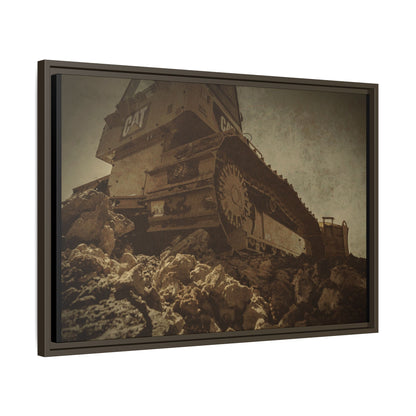 D5K2 Top of the Hill Dozer  | Photo Art on Framed Canvas