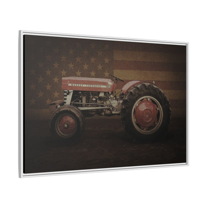 Patriotic Massey 135 | Framed Wall Art on Stretched Canvas