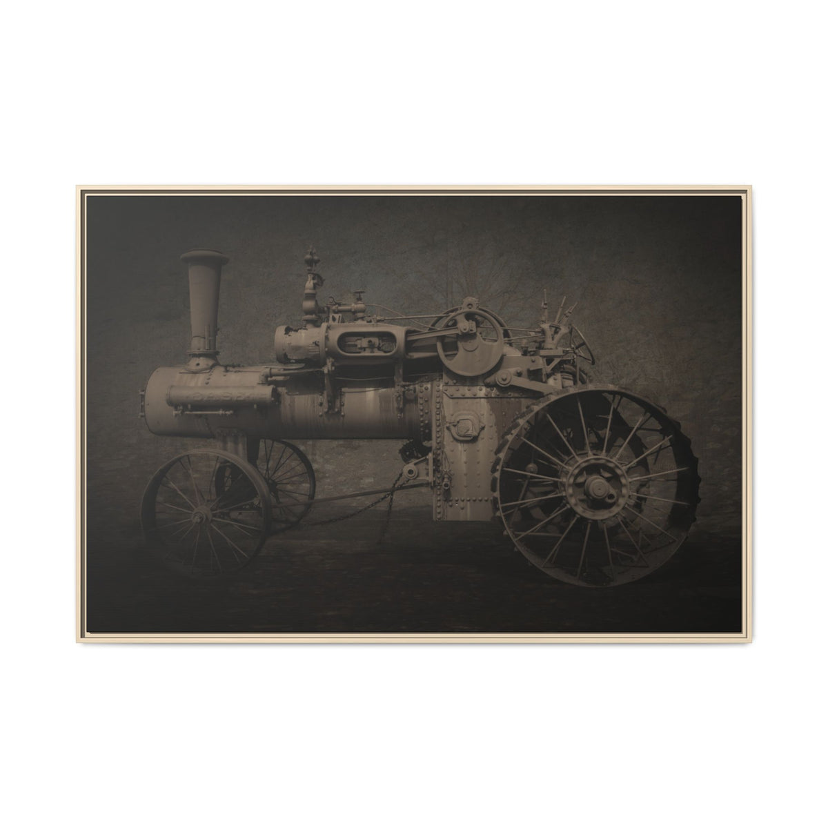 Vintage CASE 65 HP Tractor Photo Wall Art on Canvas