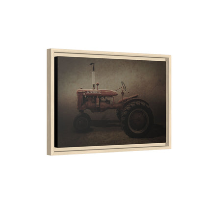 Vintage Farmall Model B Tractor | Framed Wall Art on Stretched Canvas