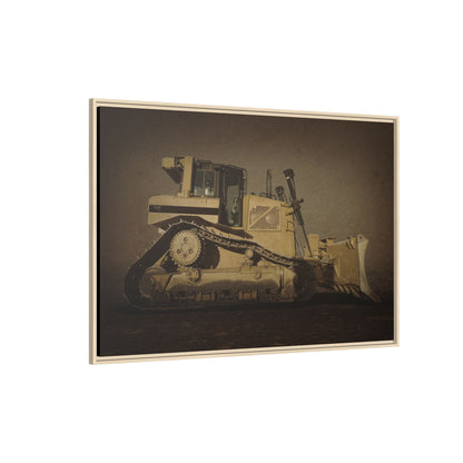 D8 Classic 90's Dozer | Framed Wall Art on Stretched Canvas