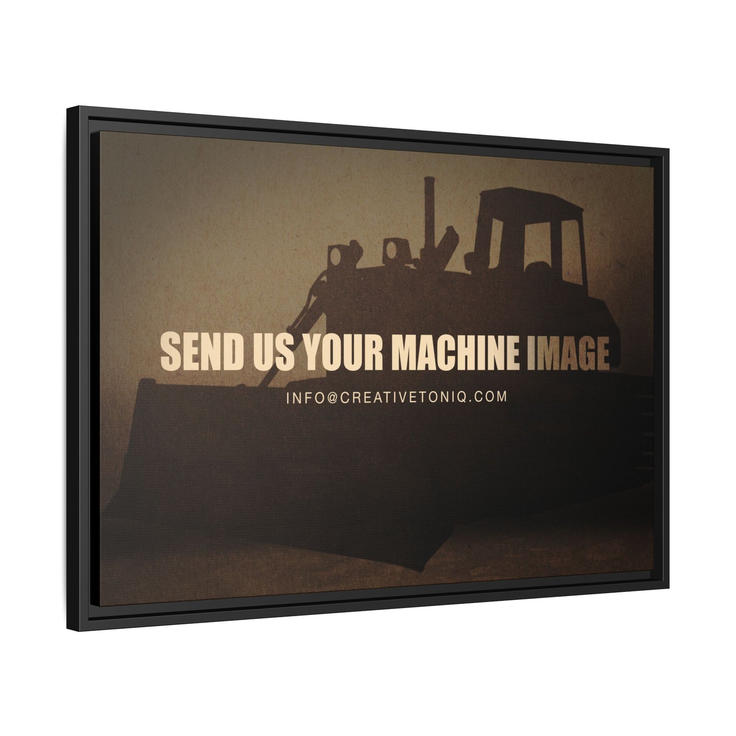 Personalized Machine Art | Framed Photo Wall Art on Canvas