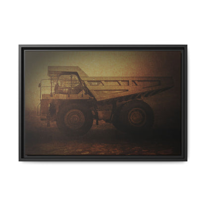 Big Wheel 777 Hauler Framed Wall Art on Stretched Canvas