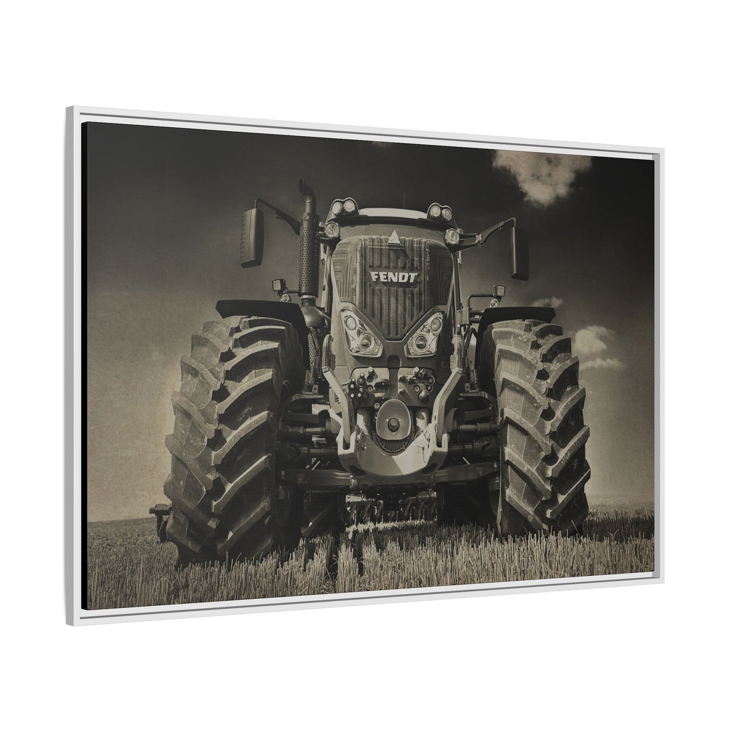 Fendt 800 Vario Coming At You | Framed Photo Wall Art on Canvas